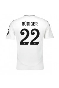 Real Madrid Antonio Rudiger #22 Fotballdrakt Hjemme Klær 2024-25 Korte ermer